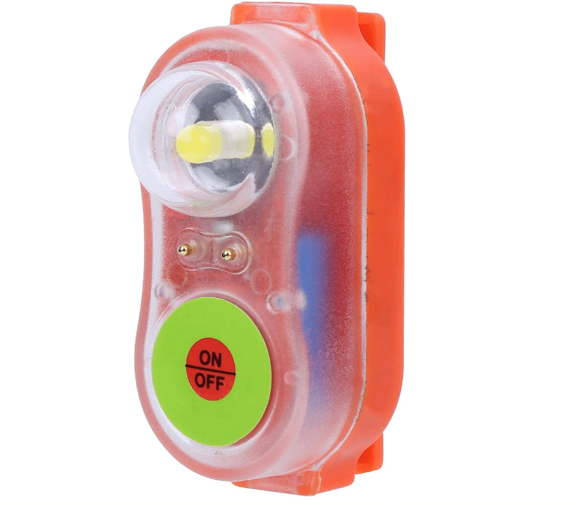 Lot De 4 Lampes De Sauvetage LED étanches Pour Gilet De Sauvetage - Allumage Automatique Dans L'eau, Matériau ABS+PC, Légères Et Portables, Idéales Pour Sports Nautiques Et Sécurité